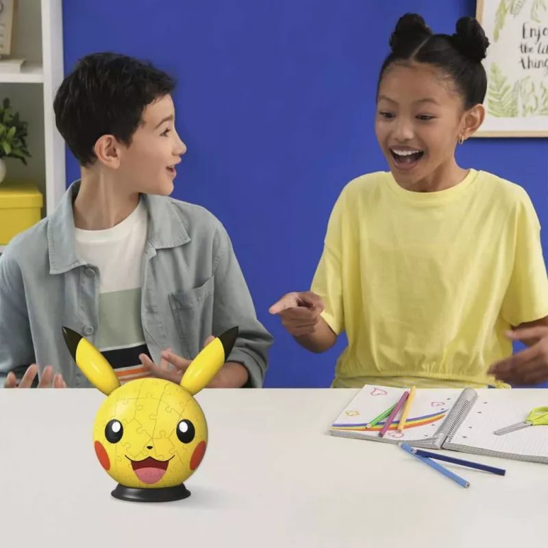 Ravensburger 3D Puzzleball Pokémon Pikachu with Ears - 54 Pieces