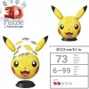 Ravensburger 3D Puzzleball Pokémon Pikachu with Ears - 54 Pieces