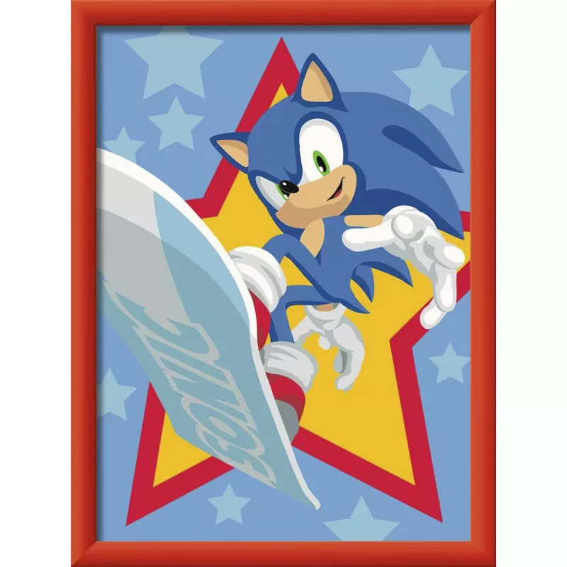 Ravensburger CreArt - Rasender Sonic Painting by Numbers Kit