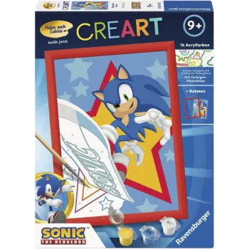 Ravensburger CreArt - Rasender Sonic Painting by Numbers Kit