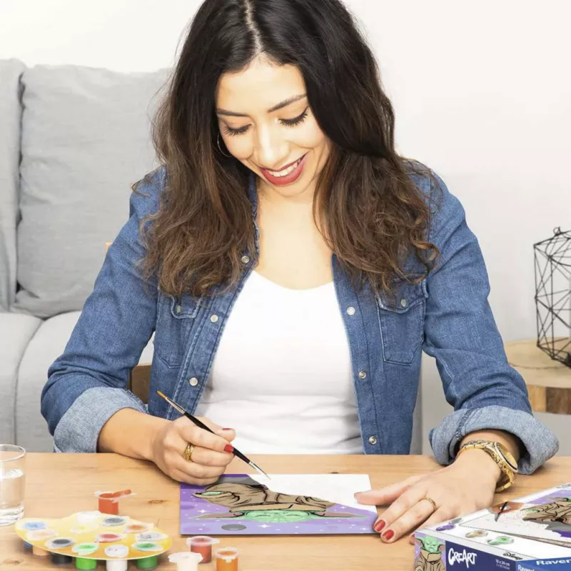 Ravensburger CreArt Star Wars - Meditierender Grogu Paint by Numbers Kit
