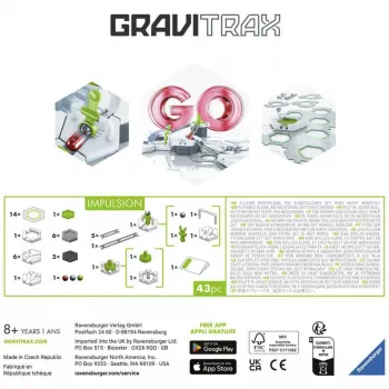 Ravensburger GraviTrax GO Impulsion Marble Run Expansion Set (25 Pieces)