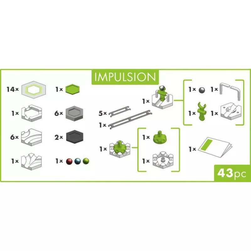 Ravensburger GraviTrax GO Impulsion Marble Run Expansion Set (25 Pieces)