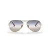 Ray-Ban Aviator Metal II Sunglasses RB3689 Gold Frame Brown Gradient Lens 62mm
