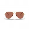 Ray-Ban Aviator Metal II Sunglasses RB3689 Gold Light Blue Gradient 58mm Unisex