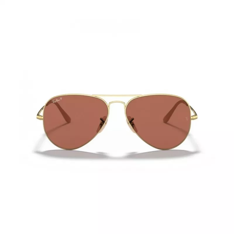 Ray-Ban Aviator Metal II Sunglasses RB3689 Gold Light Blue Gradient 58mm Unisex