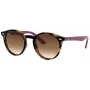 Ray-Ban Junior RJ9064S447041 Children's Sunglasses, Transparent Blue Frame, Grey Gradient Lens, 44/19/130 mm