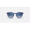 Ray-Ban Junior RJ9064S447062 Children's Sunglasses, Transparent Blue Frame, Grey Gradient Lens, 44 mm
