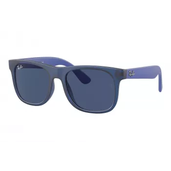 Ray-Ban Junior RJ9069S706080 Children's Sunglasses Phantos Transparent Blue Grey Classic 48mm