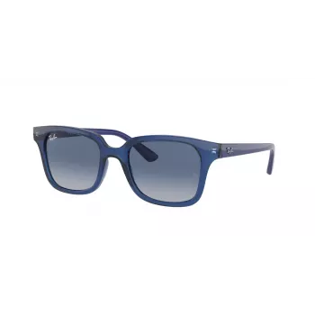 Ray-Ban Junior RJ9071S70624L Children's Sunglasses Transparent Blue Frame Blue Gradient Dark Blue Lens 48mm