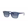 Ray-Ban Junior RJ9071S70624L Children's Sunglasses Transparent Blue Frame Blue Gradient Dark Blue Lens 48mm