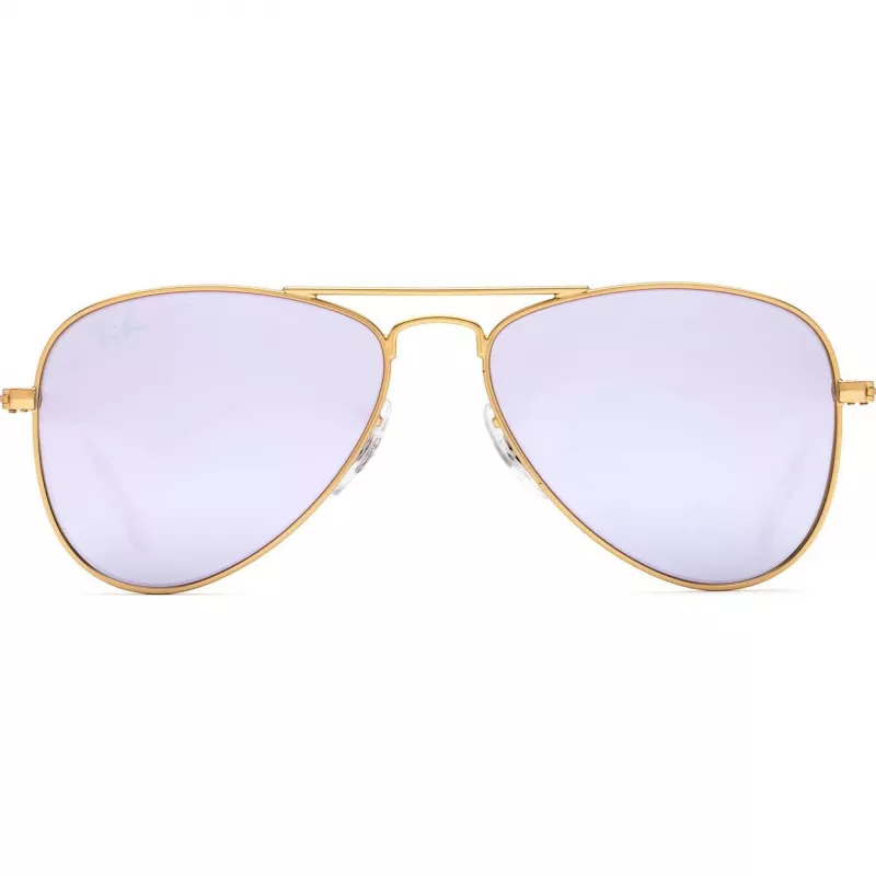 Ray-Ban Junior RJ95062494V5 Children's Sunglasses - Transparent Blue Frame, Blue Mirror Lens, 50mm