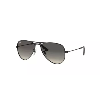 Ray-Ban Junior RJ9506S220115 Sunglasses, Matte Black, Grey Gradient Lens, 50/13/120 mm