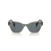 Ray-Ban RB0880S 66353R Sunglasses Women's Transparent Brown Square 52mm