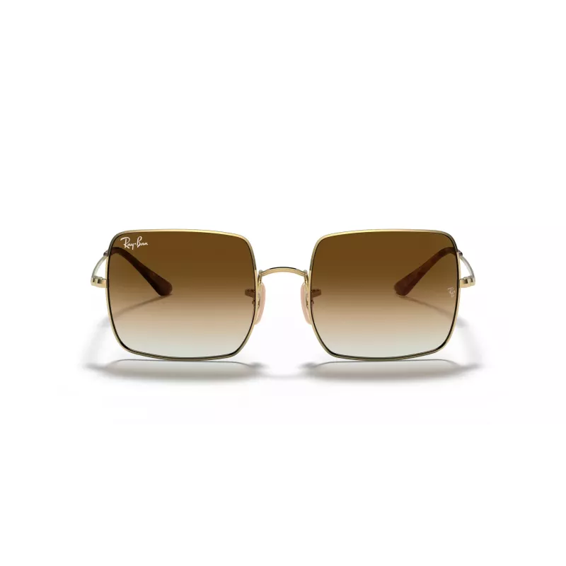 Ray-Ban RB1971-914751 Square 1971 Sunglasses - Polished Gold Frame, Brown Gradient Lens, 54mm