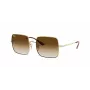 Ray-Ban RB1971-914751 Square 1971 Sunglasses - Polished Gold Frame, Brown Gradient Lens, 54mm