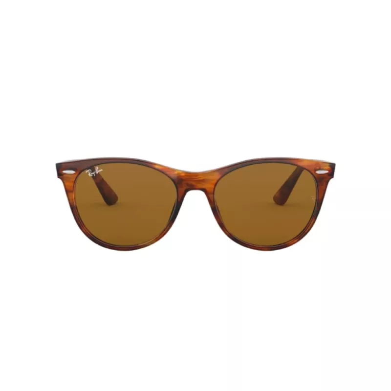 Ray-Ban RB2185 Wayfarer II Sunglasses Striped Havana Brown Gradient 52mm