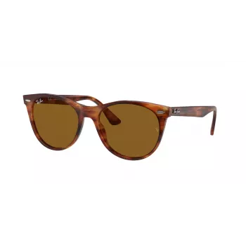 Ray-Ban RB2185 Wayfarer II Sunglasses Striped Havana Brown Gradient 52mm