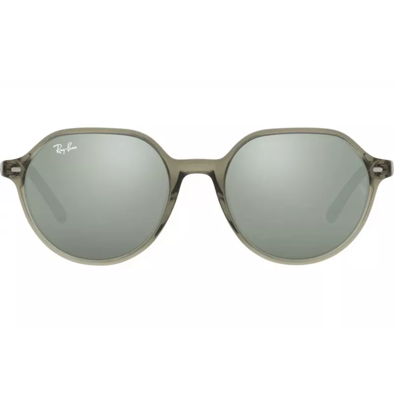 Ray-Ban RB2195 Hawkeye Sunglasses Transparent Grey Light Blue/Violet Gradient 51mm