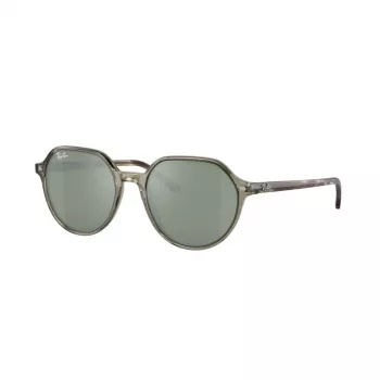 Ray-Ban RB2195 Hawkeye Sunglasses Transparent Grey Light Blue/Violet Gradient 51mm
