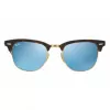 Ray-Ban RB3016 Clubmaster Sunglasses 51/21/145 Havana Green Mirror Silver