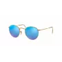 Ray-Ban RB3447 Round Metal Sunglasses Gold/Orange Flash 50mm