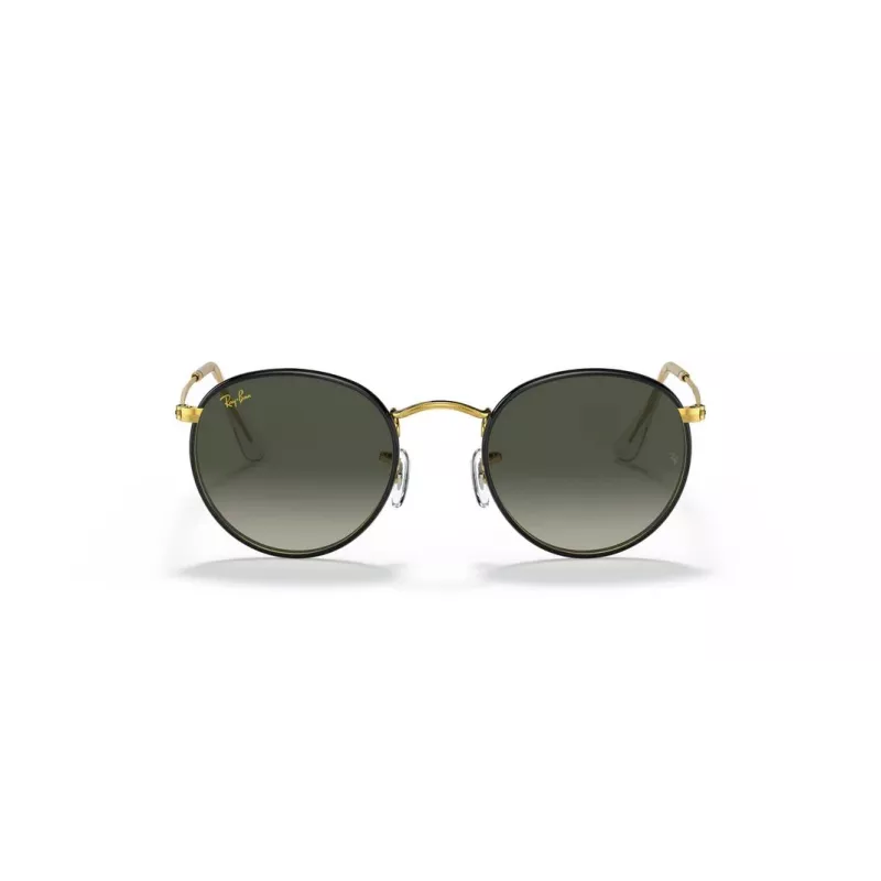 Ray-Ban RB3447JM91967 Sunglasses Unisex Round Metal Gold Frame Dark Green Lens 50/21/145 mm