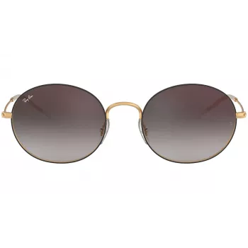 Ray-Ban RB3594-9114U0 Hexagonal Sunglasses Unisex 53/20/145 mm Gold Frame Light Brown Gradient Lens