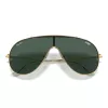 Ray-Ban RB3597 Wings Sunglasses Transparent Grey Frame Grey Gradient Lens 133mm
