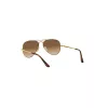 Ray-Ban RB3689 Aviator Sunglasses Gold Frame Brown Gradient Lens 58/14/140 mm