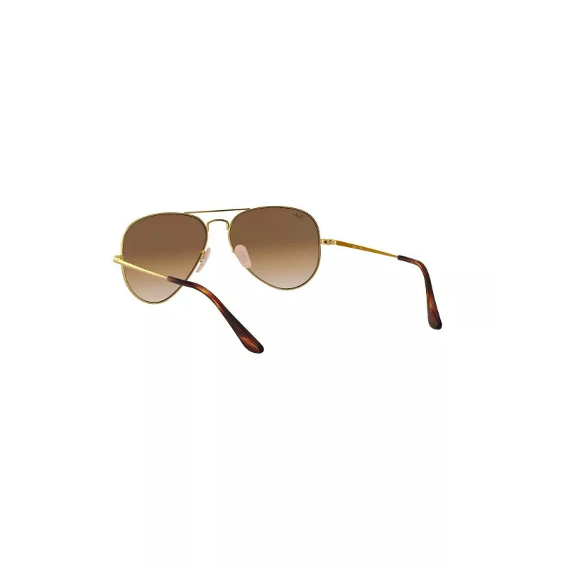 Ray-Ban RB3689 Aviator Sunglasses Gold Frame Brown Gradient Lens 58/14/140 mm