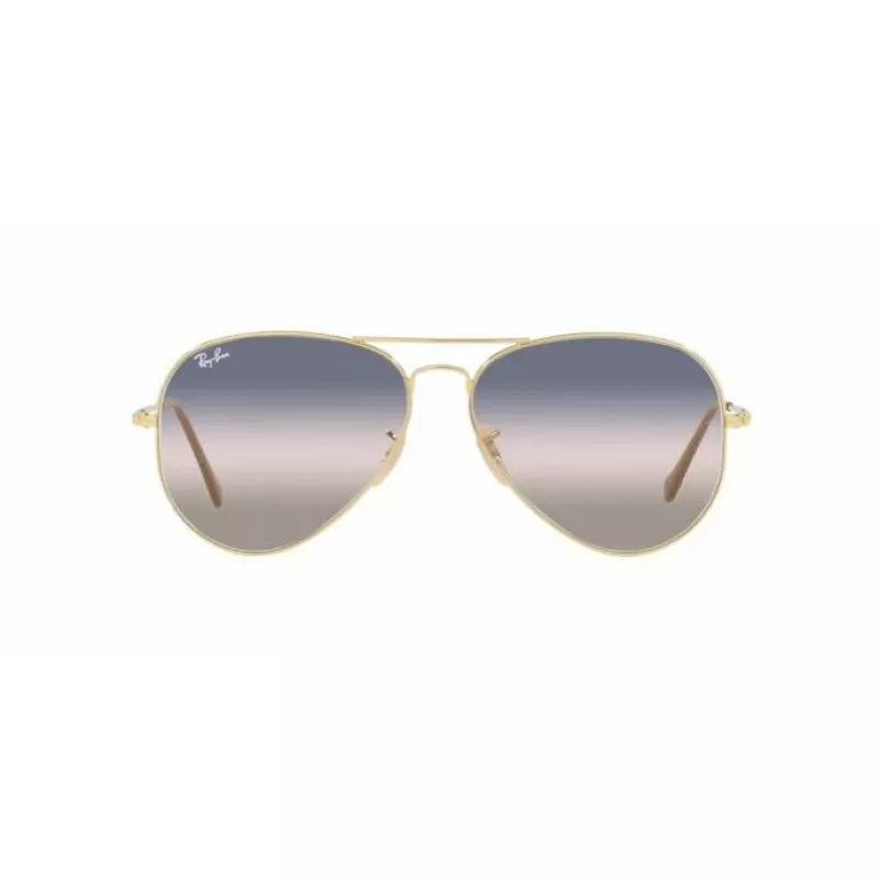 Ray-Ban RB3689001GE58 Aviator Reverse Sunglasses Gold Brown Gradient 58mm