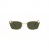 Ray-Ban RB3690 New Round Sunglasses Gold/Green G-15 54mm Unisex