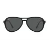 Ray-Ban RB4355601B158 Unisex Sunglasses, Polished Black Frame, G-15 Green Lens, 58/15/140 mm