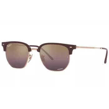 Ray-Ban RB4416F 6654G9 Unisex Sunglasses - Transparent Grey Frame, Grey Gradient Lens, 53mm