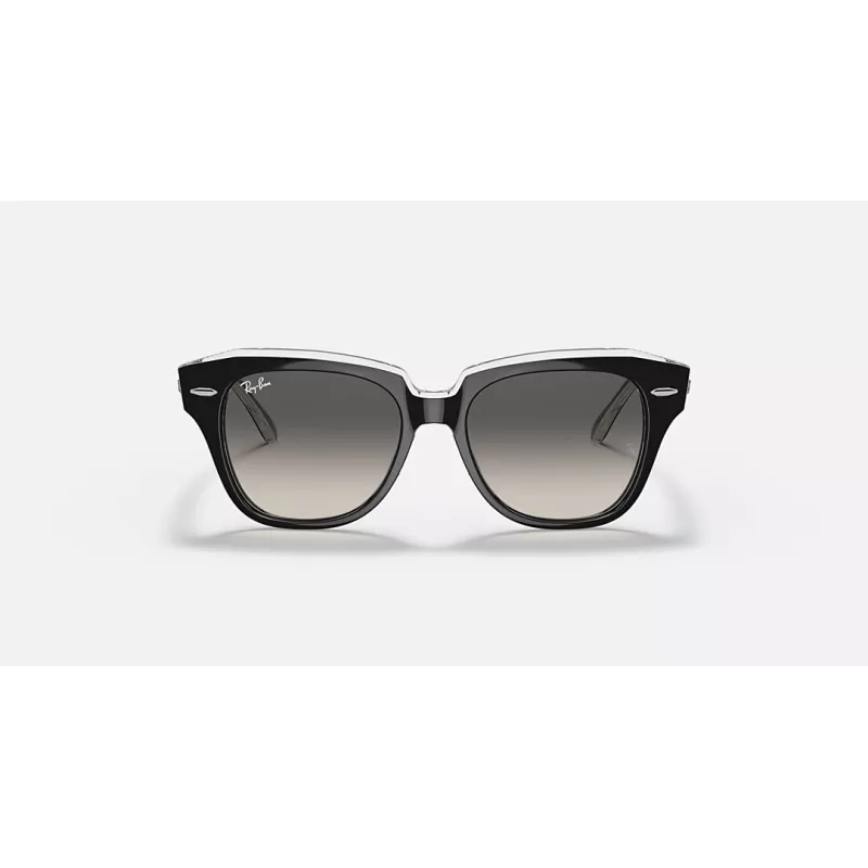 Ray-Ban RB9186S Children's Sunglasses 711611 Transparent Blue Frame Grey Gradient Lens 46mm