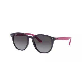 Ray-Ban RJ9070S70218G Children's Sunglasses, Transparent Grey, Square, 46 mm