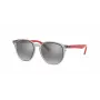 Ray-Ban RJ9070S70636G Kids Sunglasses Transparent Grey Propionate Frame Light Blue Gradient Lens 46mm