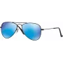 Ray-Ban RJ9506S201555 Children's Sunglasses, Shiny Black Frame, Green Classic G-15 Lenses, 50/13/120 mm