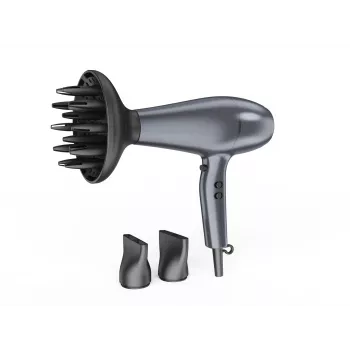 Ray Battler RB 0911 Hair Dryer HD-0911 - 2000W Ionic Ceramic with Cool Shot, Black