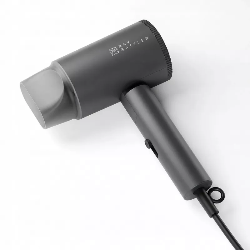 Ray Battler RB 7007 Hair Dryer HD-7007 - 2000W Ionic Ceramic AC Motor, 3 Heat/2 Speed Settings, Cool Shot, Concentrator Nozzle, Black