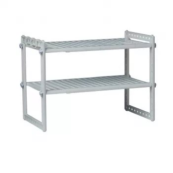 RAYEN 6018 Extendable Kitchen Sink Shelf Grey 320-570 mm
