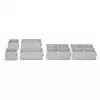 Rayen Expandable Drawer Organizer Cutlery Tray, 310-500mm, Grey/White, 6-8 Compartments, Dishwasher Safe