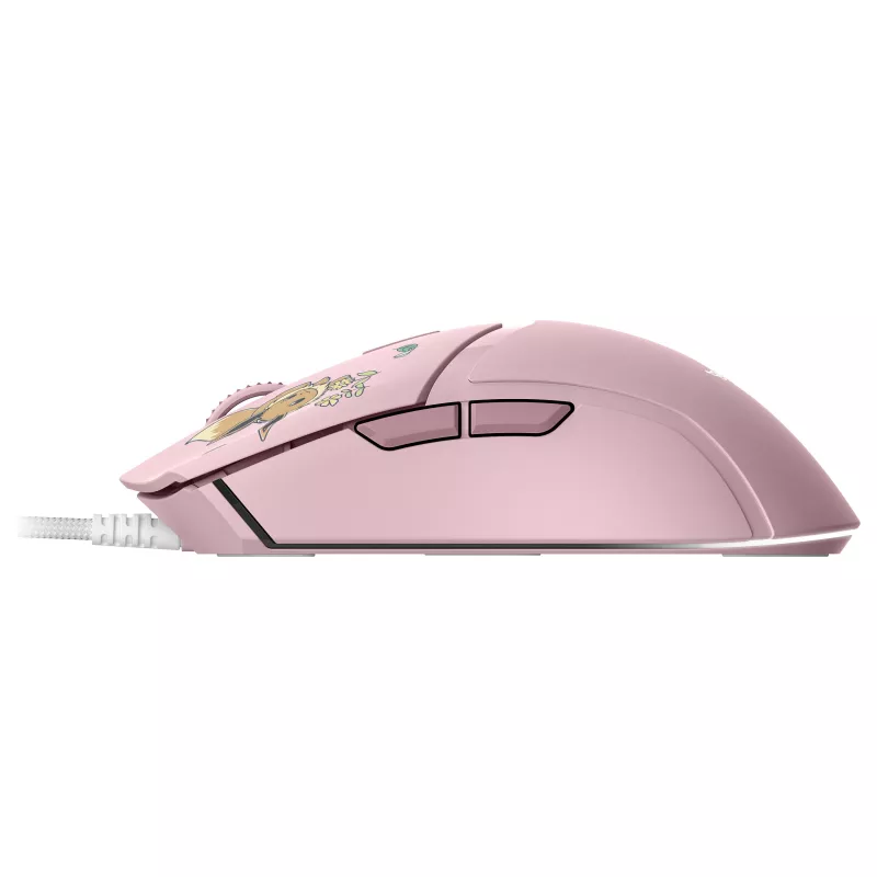 Razer Cobra – Pikachu & Eevee Edition Wired Gaming Mouse, 8500 DPI Optical Sensor, Chroma RGB Underglow, 6 Programmable Buttons, Symmetrical Right-Handed