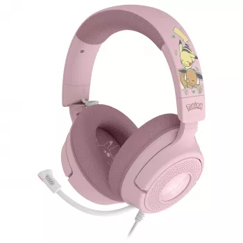 Razer Kraken V4 X Pokémon Pikachu & Eevee Edition Wired Gaming Headset, USB-A, 7.1 Surround, Chroma RGB