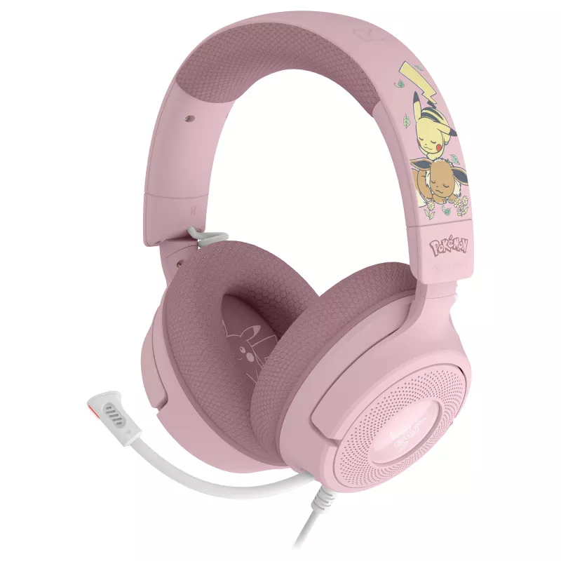 Razer Kraken V4 X Pokémon Pikachu & Eevee Edition Wired Gaming Headset, USB-A, 7.1 Surround, Chroma RGB