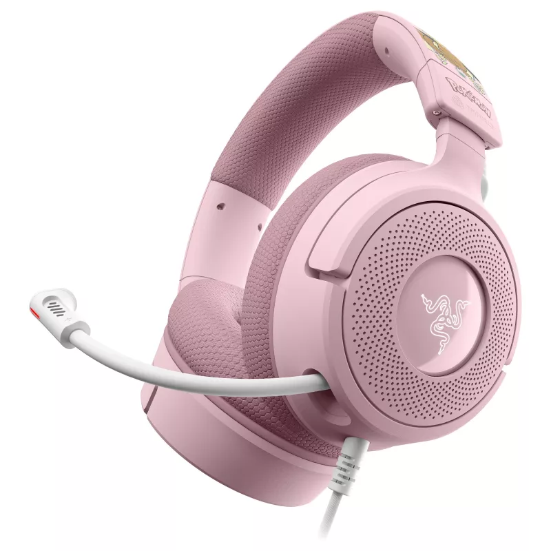 Razer Kraken V4 X Pokémon Pikachu & Eevee Edition Wired Gaming Headset, USB-A, 7.1 Surround, Chroma RGB