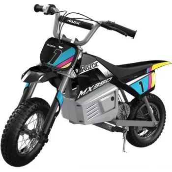 Razor MX350 Electric Dirt Bike with Decals, Black