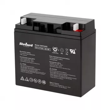 Rebel 12V 17Ah Gel VRLA Battery – Maintenance-Free, Deep Cycle for UPS, Solar, Alarm Systems