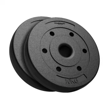 REBEL ACTIVE Bituminous Weight Set 2x10kg, 51mm Hole - for Olympic Barbells